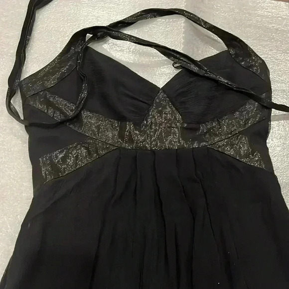 [6]BCBGMaxAzria  Silk Black Halter Dress - Picture 11 of 11